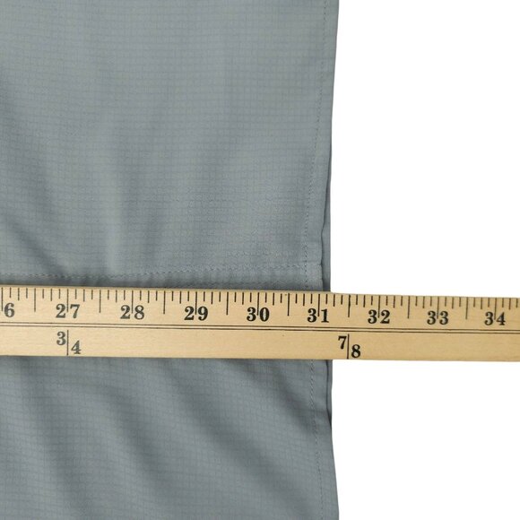 Drake Performance Fishing Button Front Shirt Mens Size S Gray Short Sleeve - Picture 5 of 16